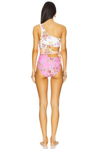 Pq Swim - One Shoulder Hollow One Piece Swimsuit