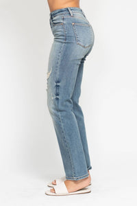 Judy Blue - High Waist Dad Straight Jeans