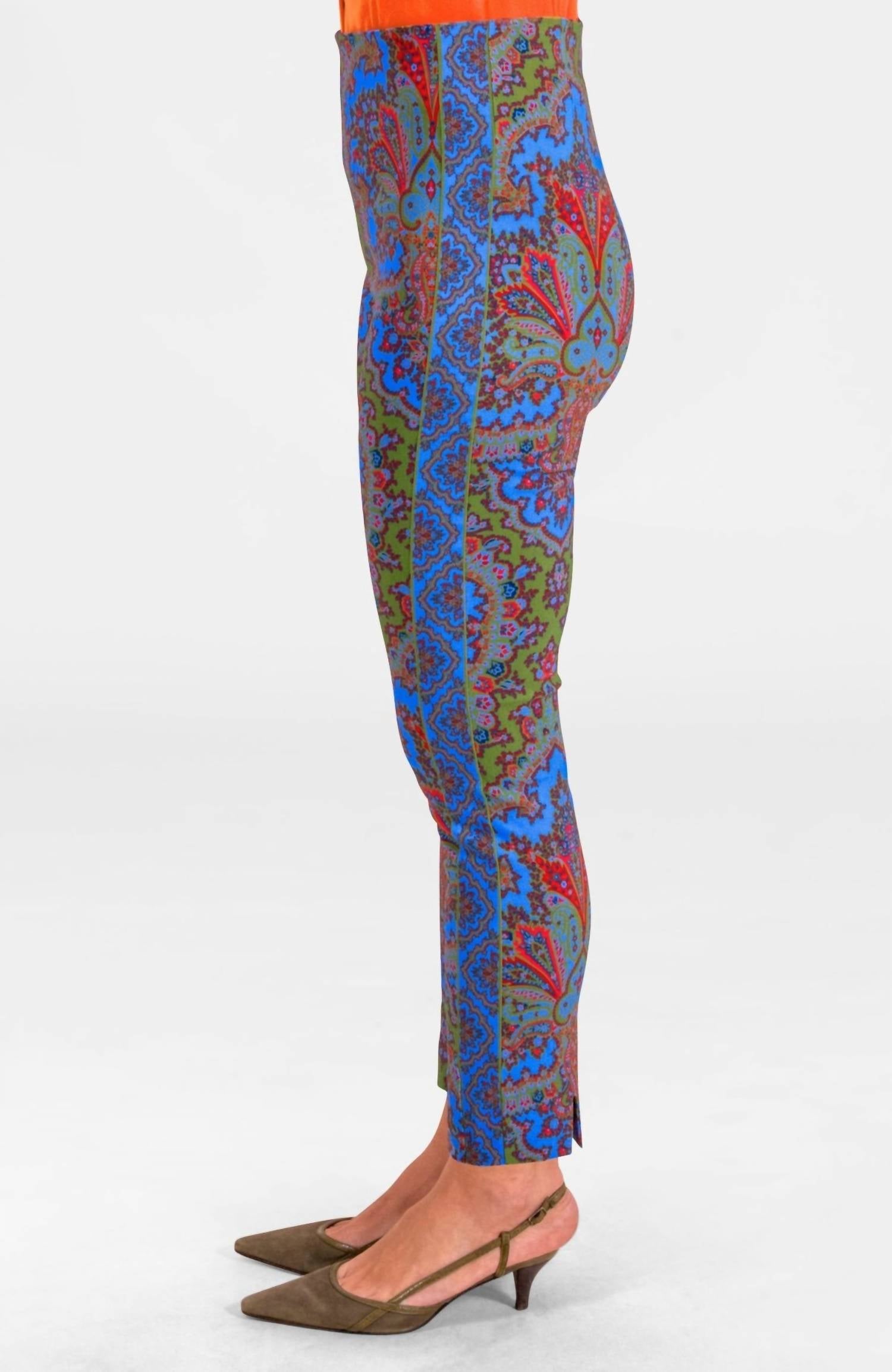 Gretchen Scott - Gripeless Pull-on Passion Paisley Pants