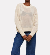 Brodie Cashmere - Brodie Aloha Cashmere Open Crew Top
