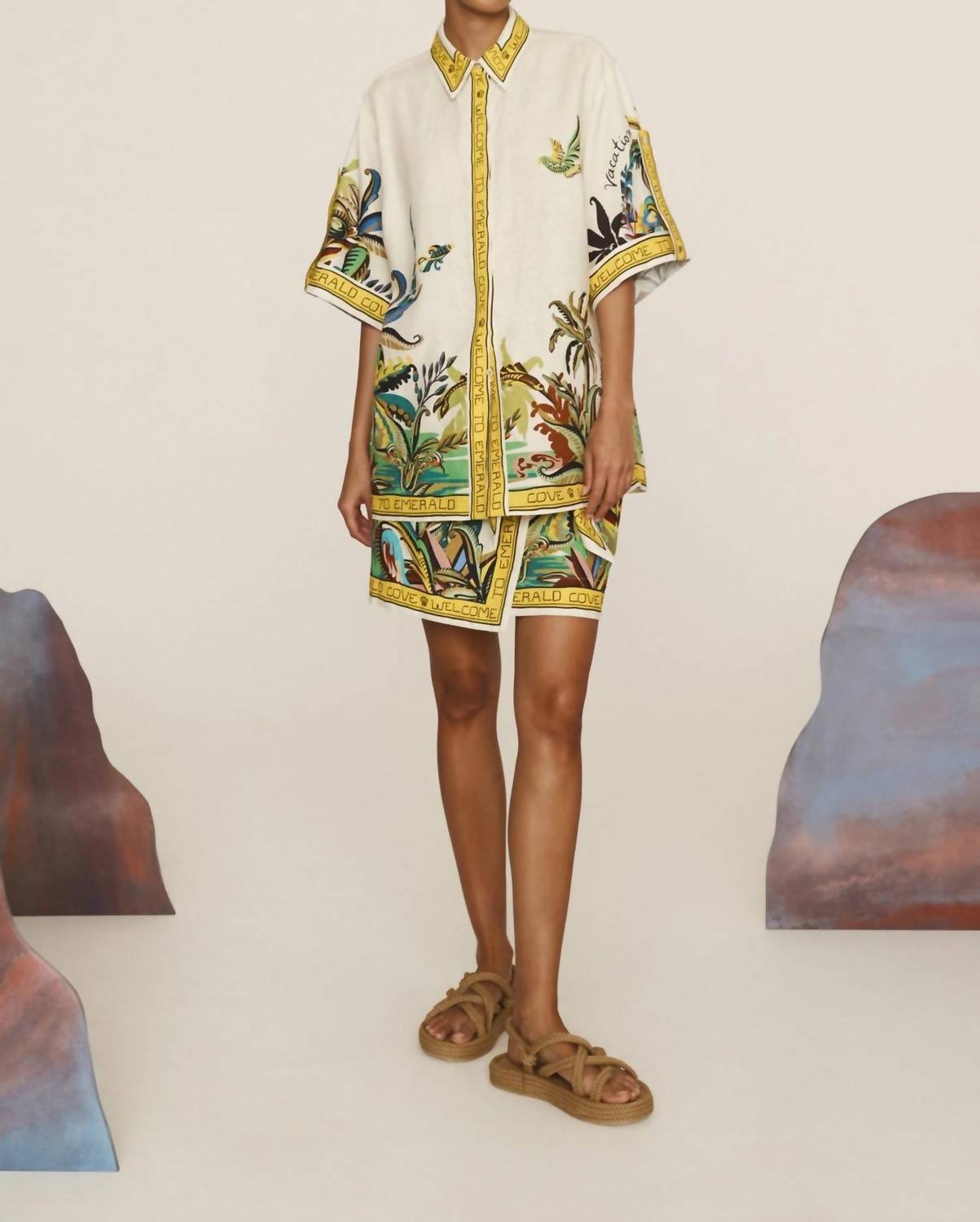 Alemais - Day Dream Collar Linen Shirt