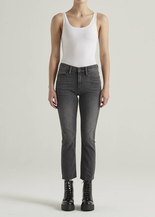 Bree Mid Rise Straight Crop Jeans