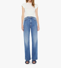 Mother High Waisted Bookie Sneak Bootcut Jeans in knick knack paddy whack - women's jeans