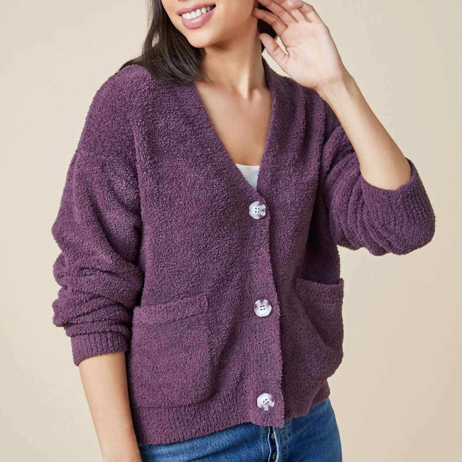 Softies - Marshmallow Crop Cardigan