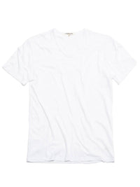 COTTON CITIZEN Men's Classic V Neck Tee in white - men's t-shirt - view 4