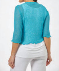 Papa Fashions - Mesh Sweater Cardigan