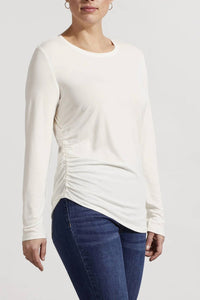 Tribal - Ruched Side Knit Top