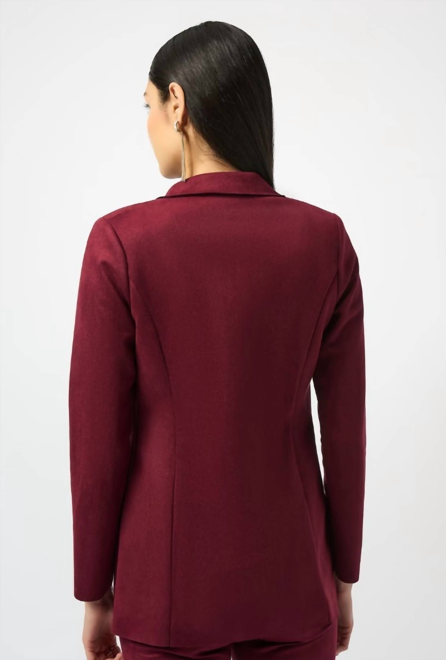 Joseph Ribkoff - One Button Faux Suede Blazer
