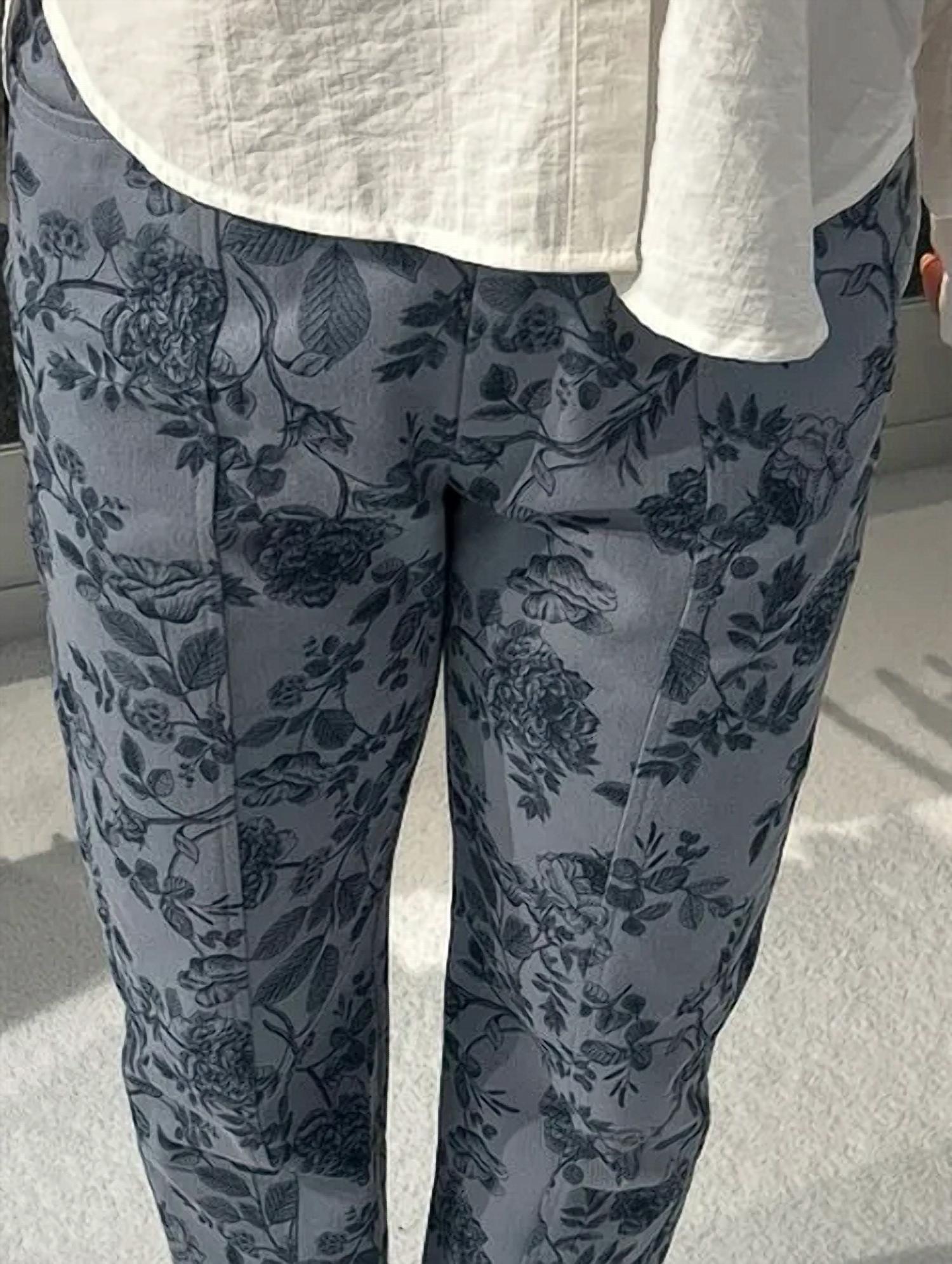 ALLIE ROSE Blossom Pant in indigo - women's pants - detail view