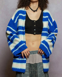 Pol - RYDER STRIPED CARDIGAN