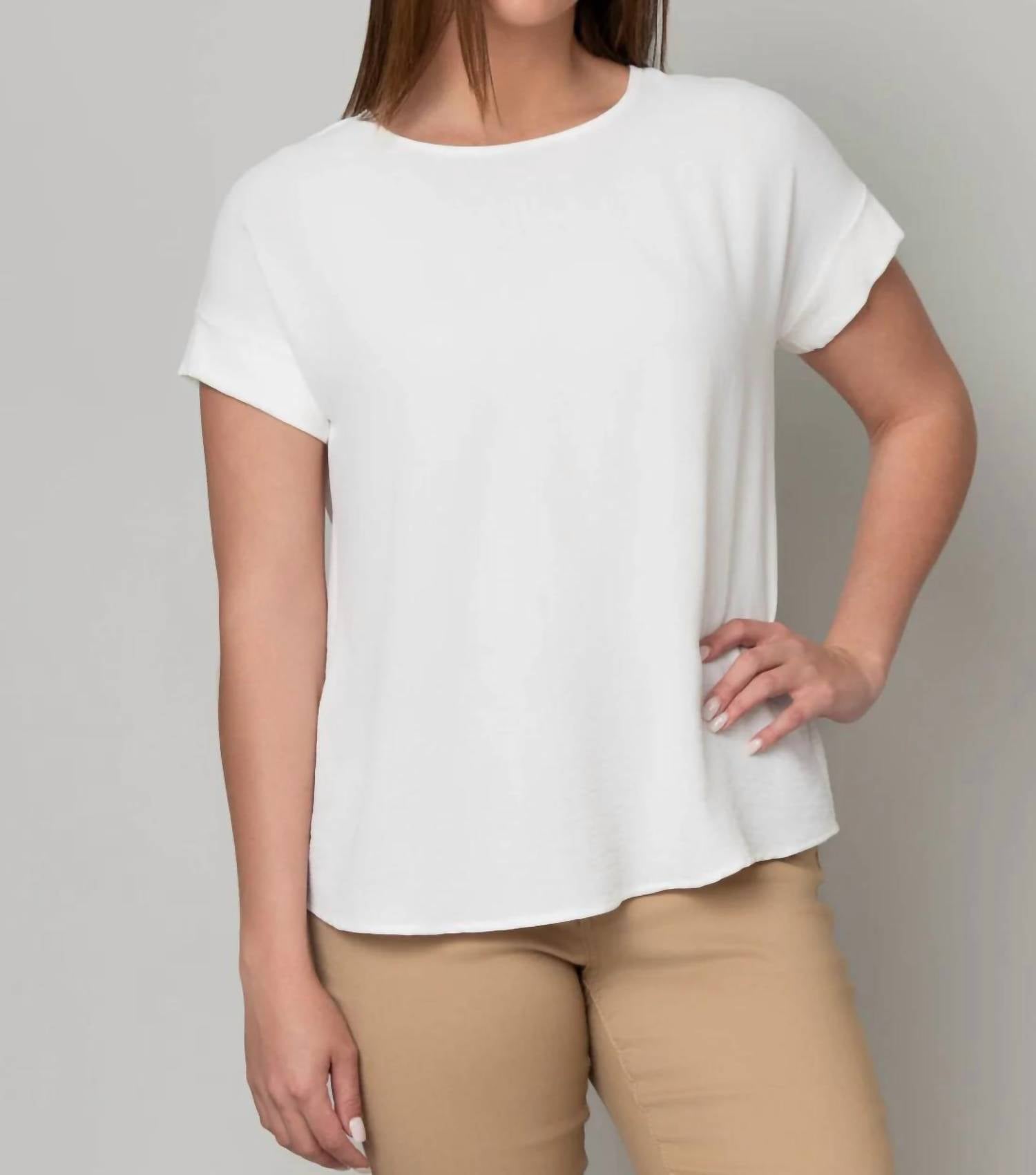 Hanna & Gracie - Matte Airflow Cuff Tee