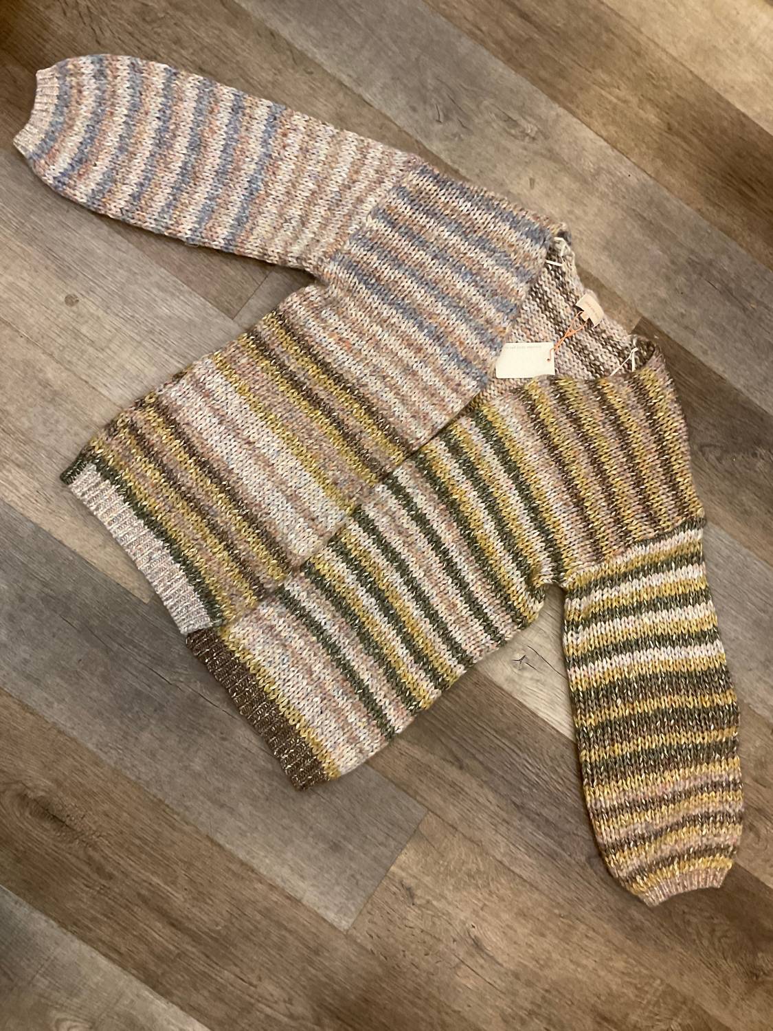 Skies Are Blue - Women's Striped Cardigan