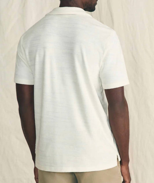 Faherty - Cabana Terry Surf Stripe Polo