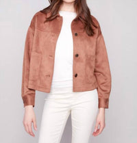Charlie B - Short Faux Suede Jacket
