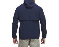 adidas Go-To Full Zip Windbreaker in collegiate navy - men's jacket - detail view