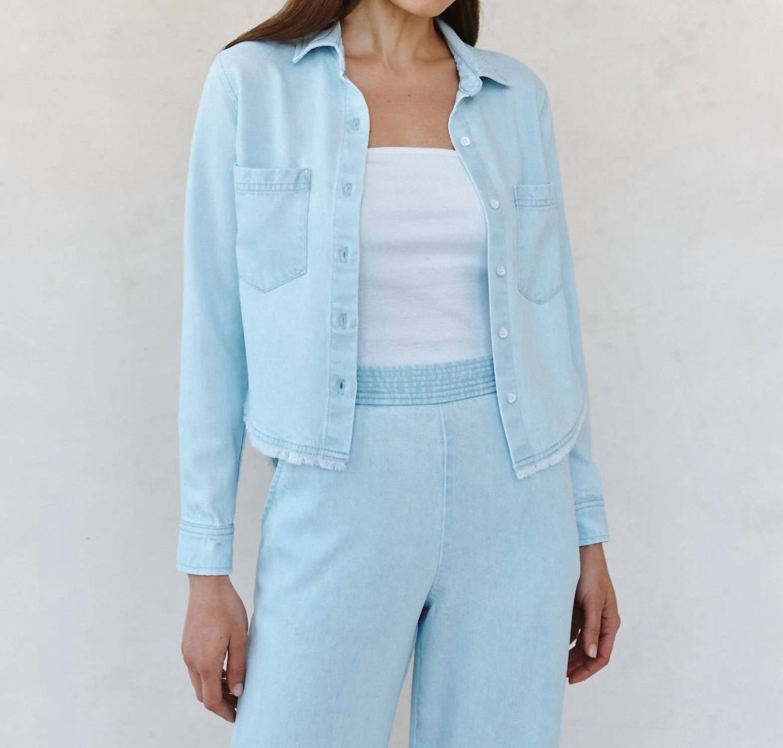 Bella Dahl - Two Pocket Fray Hem Shirt