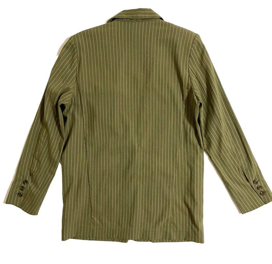 Frnch - Women's Pinstripe One Button Blazer Jacket