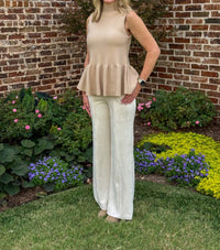 Fate Suede Stroll Pants in beige - women's pants