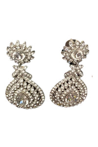 Donna Vinci Women's J124 Necklace And Earrings Jewelry Set in clear - women's jewelry - alternate view