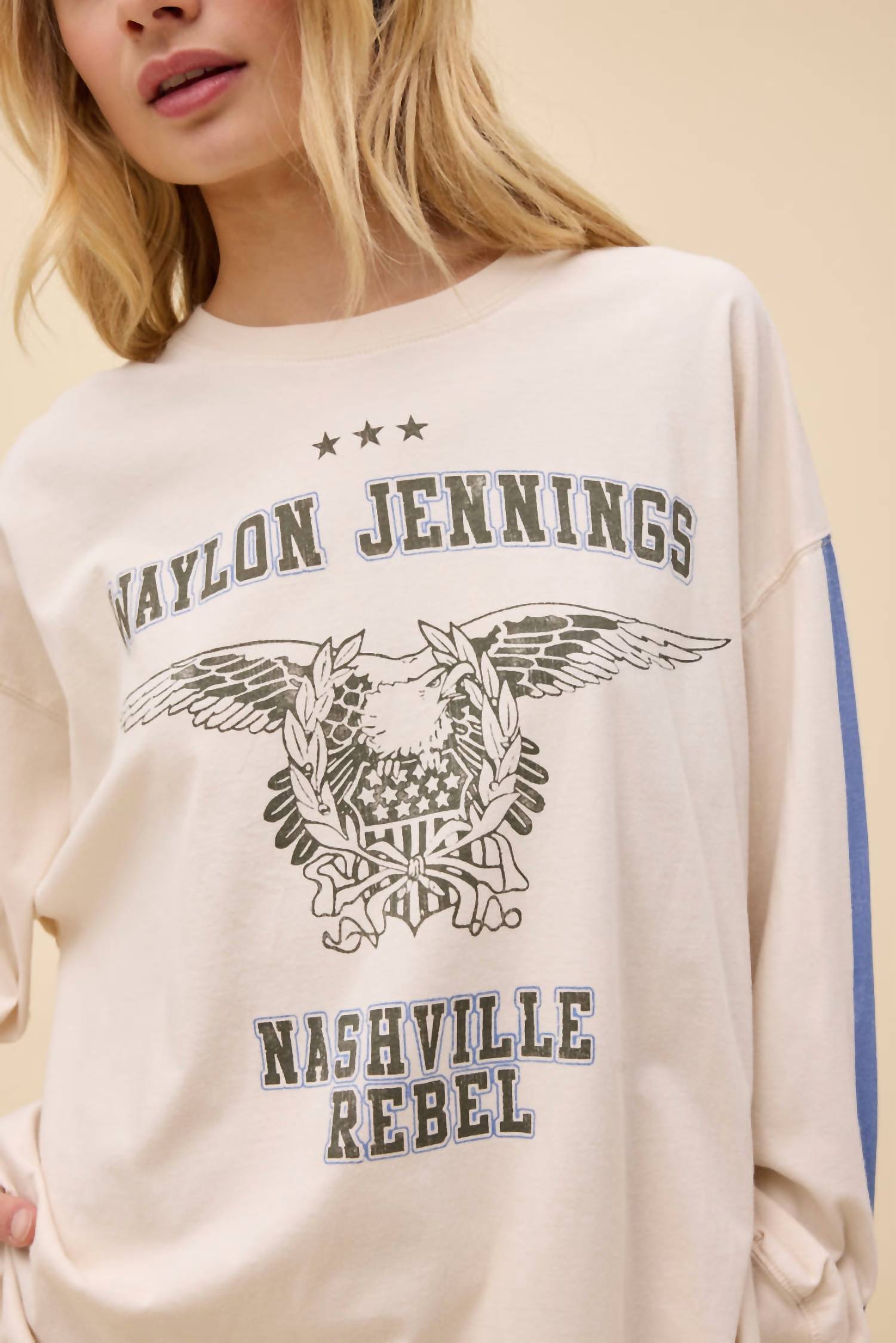 Daydreamer - Waylon Jennings Nashville Rebel Long Sleeve Tee