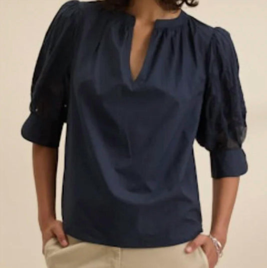 Velvet By Graham & Spencer - Laria 07 Sunflower Embroidery Blouse