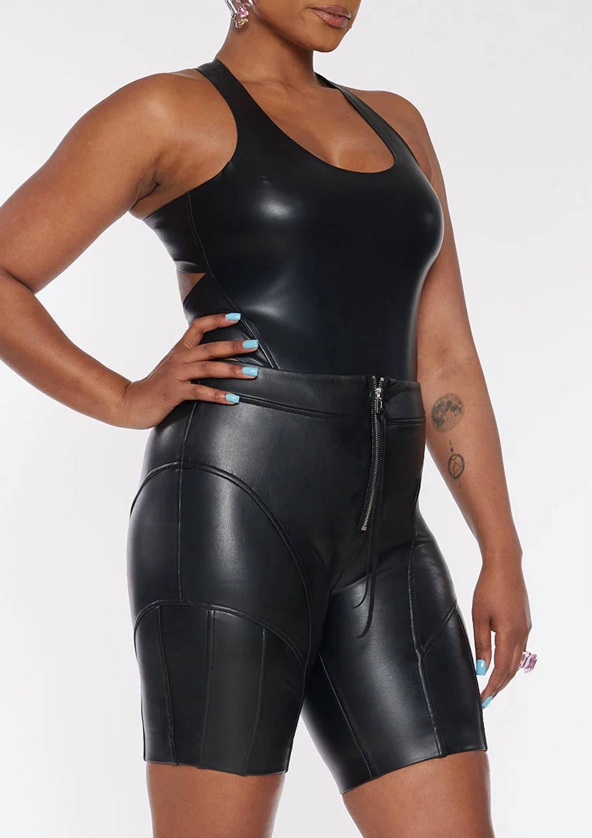 Circular Path - Vegan Leather Long Short