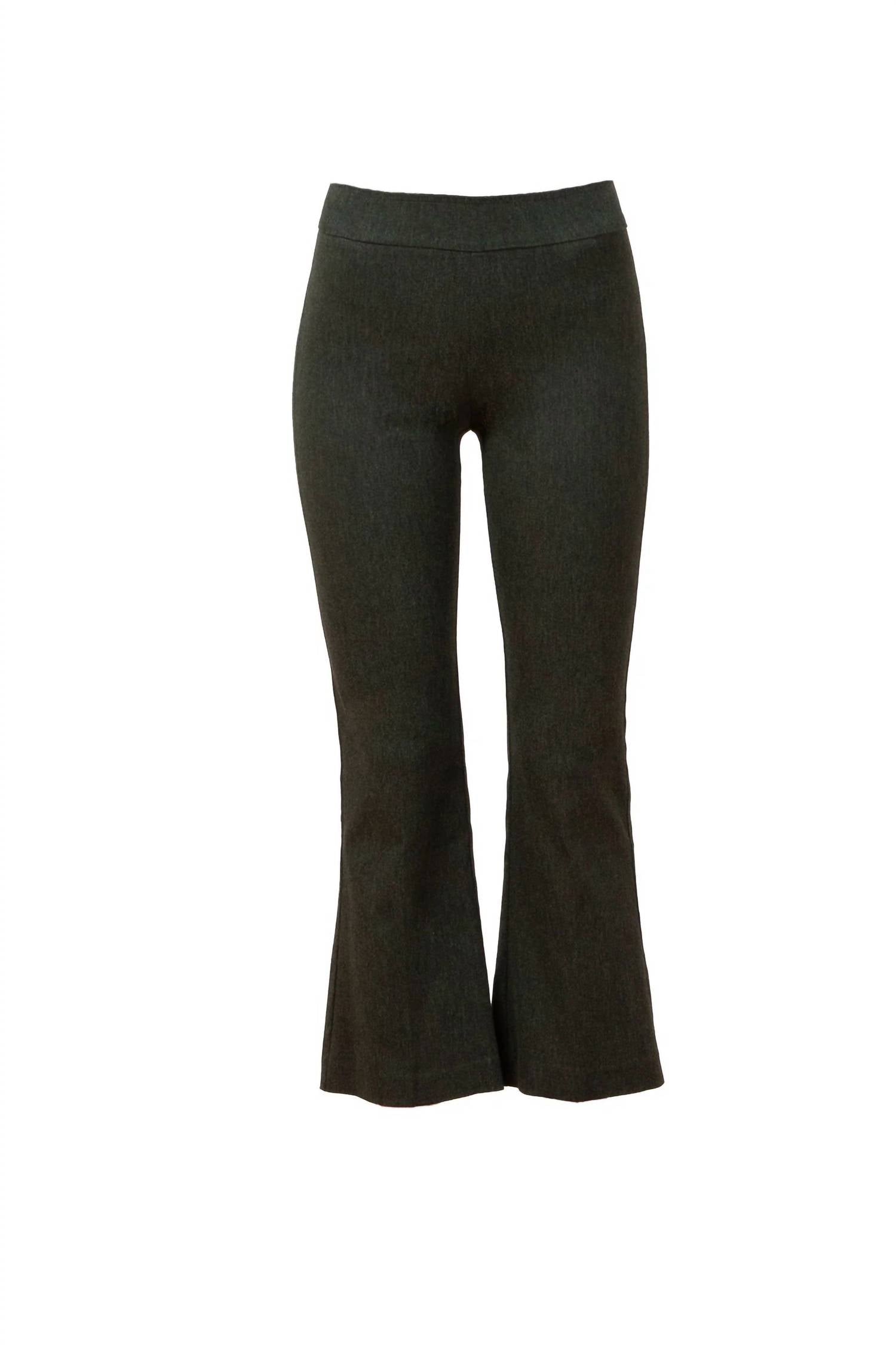 Avenue Montaigne Leo Flannel Pants in olive - women's pants