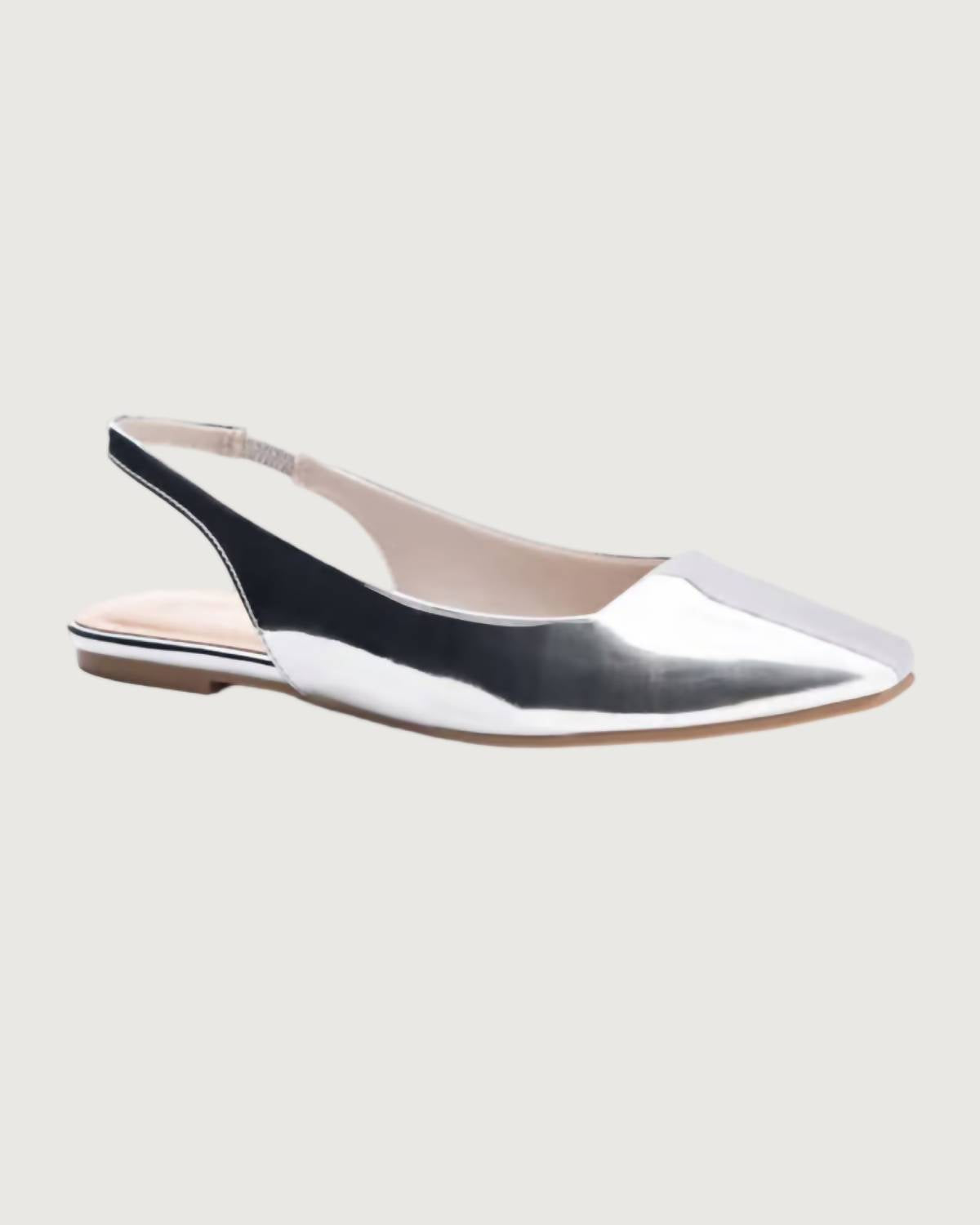 CHINESE LAUNDRY Women's Isla Slingbacks Flats in silver - women's flats