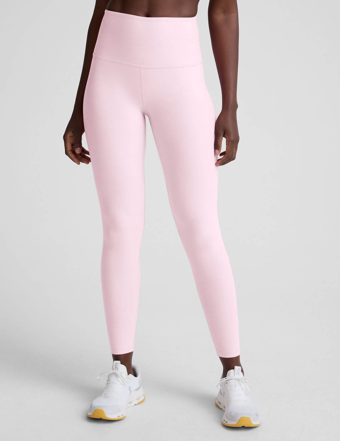 BEYOND YOGA Spacedye High Waisted Legging in frosty pink heather - women's pants
