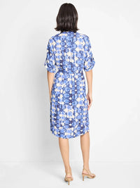 Nic + Zoe - Shibori Stone Belted Devon Midi Dress