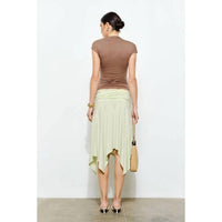 Loucia - Petra Short Sleeve Asymmetrical Draped Top