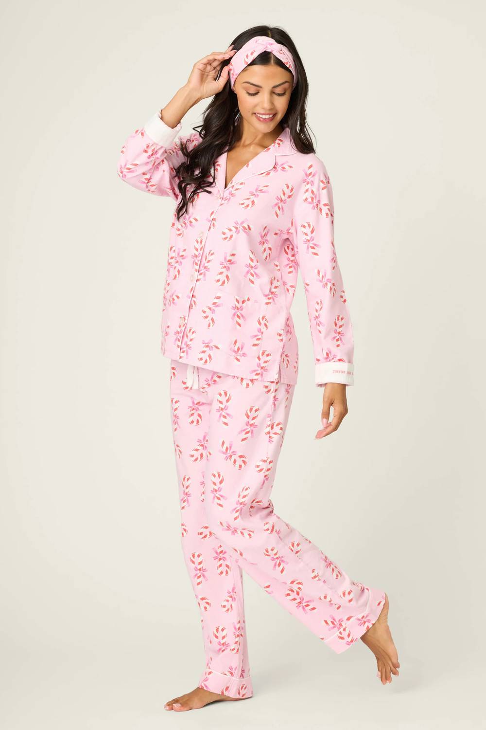 Pj Salvage - Sweeter than Sugar Candy Cane Flannel Set