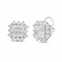 Diana M Jewels - Women's Radiant Lab-Grown Diamond Stud Earrings (6.00 Ct TCW) - Elegant