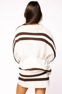 Queen Of Sparkles - Striped Gobble Sweater