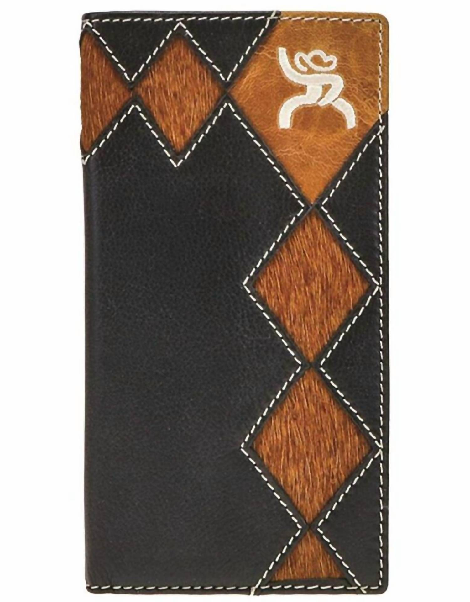 HOOEY Roughy Rodeo Style Wallet in black brown - men's bag