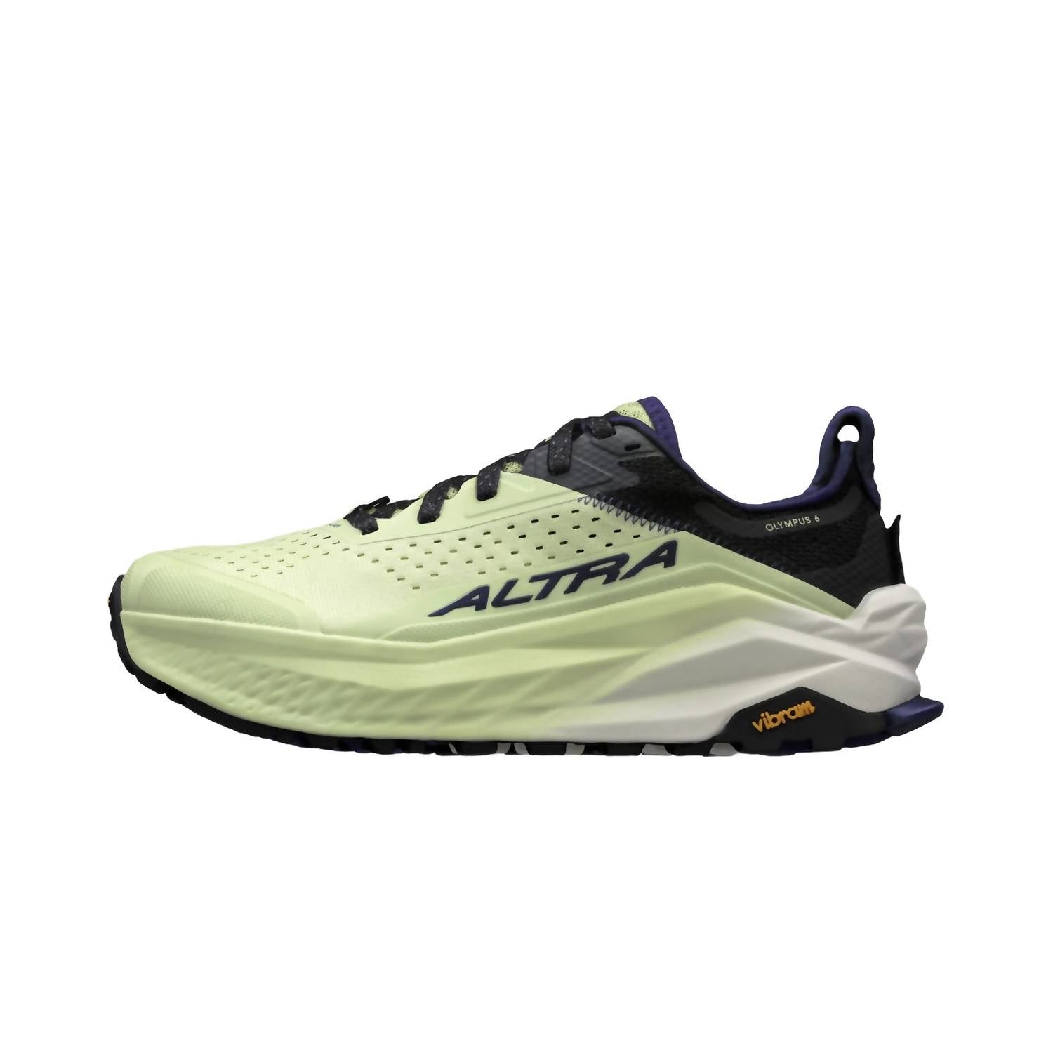 ALTRA Women's Olympus 6 Trail Running Shoes in black green - women's shoe - alternate view