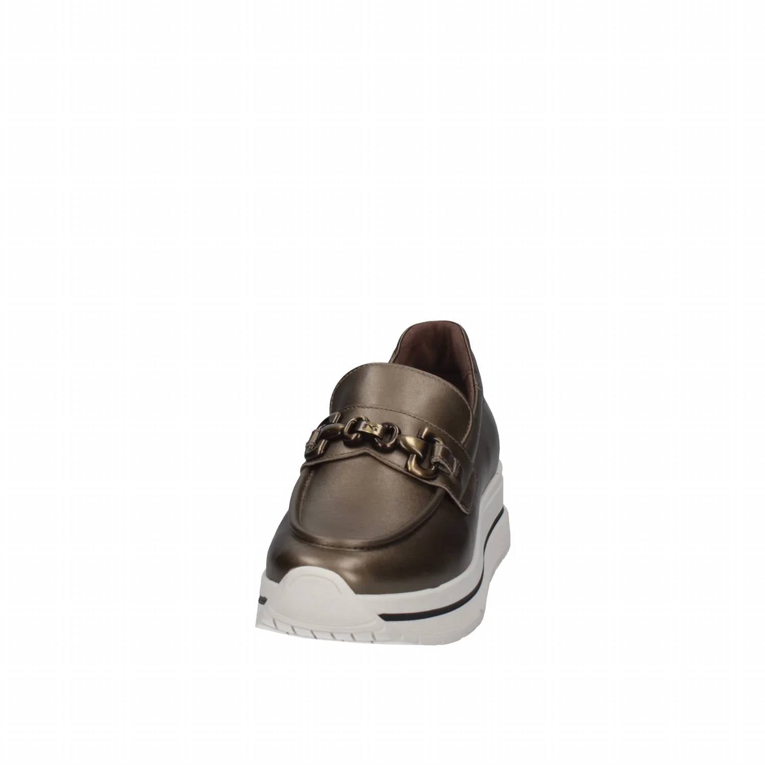 NeroGiardini Women's Bagoya Loafer in brown - women's flats - alternate view