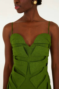 Farm Rio - Monstera Leaf Sleeveless Maxi Dress
