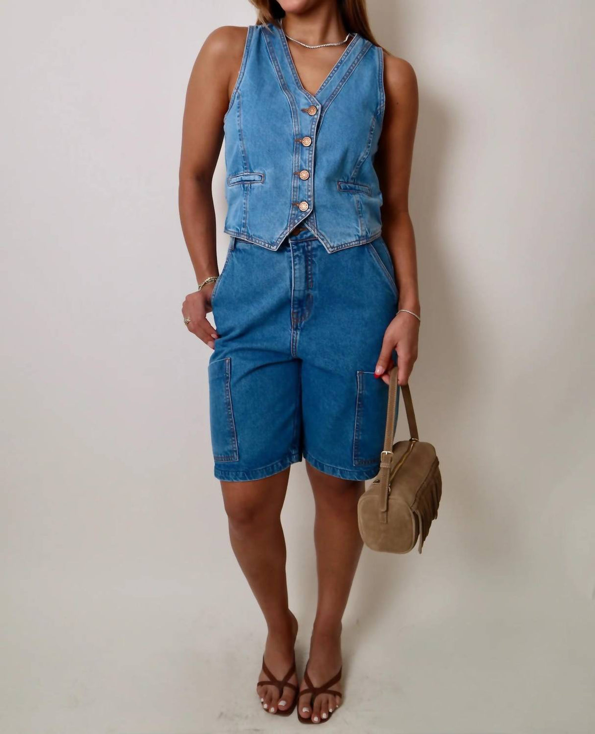 Dress To - Front Pocket Bermuda Shorts