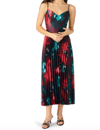 STEVE MADDEN Violette Pleated Midi Dress in rose dawn - women's dress