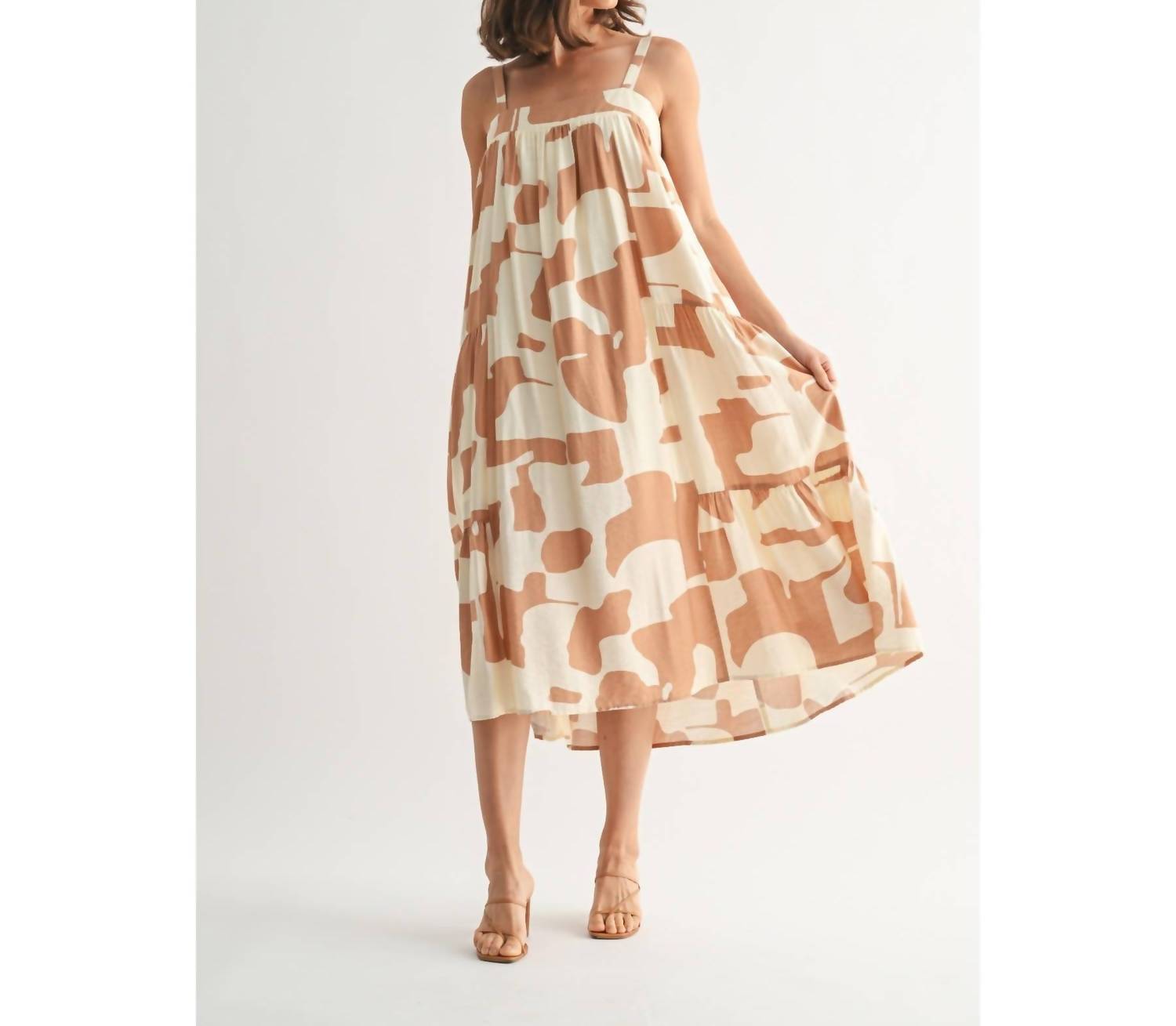 Fun 2 Fun - Abstract Midi Dress