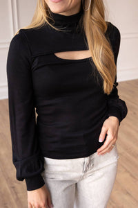 Southern Grace - Promises Met Cut Out Long-sleeve Top