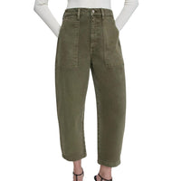 PISTOLA Turner Super High Rise Barrel Leg Jean in antique willow - women's jeans