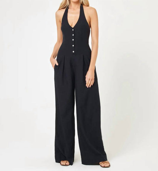 L*Space - Alena Halter Neck Jumpsuit
