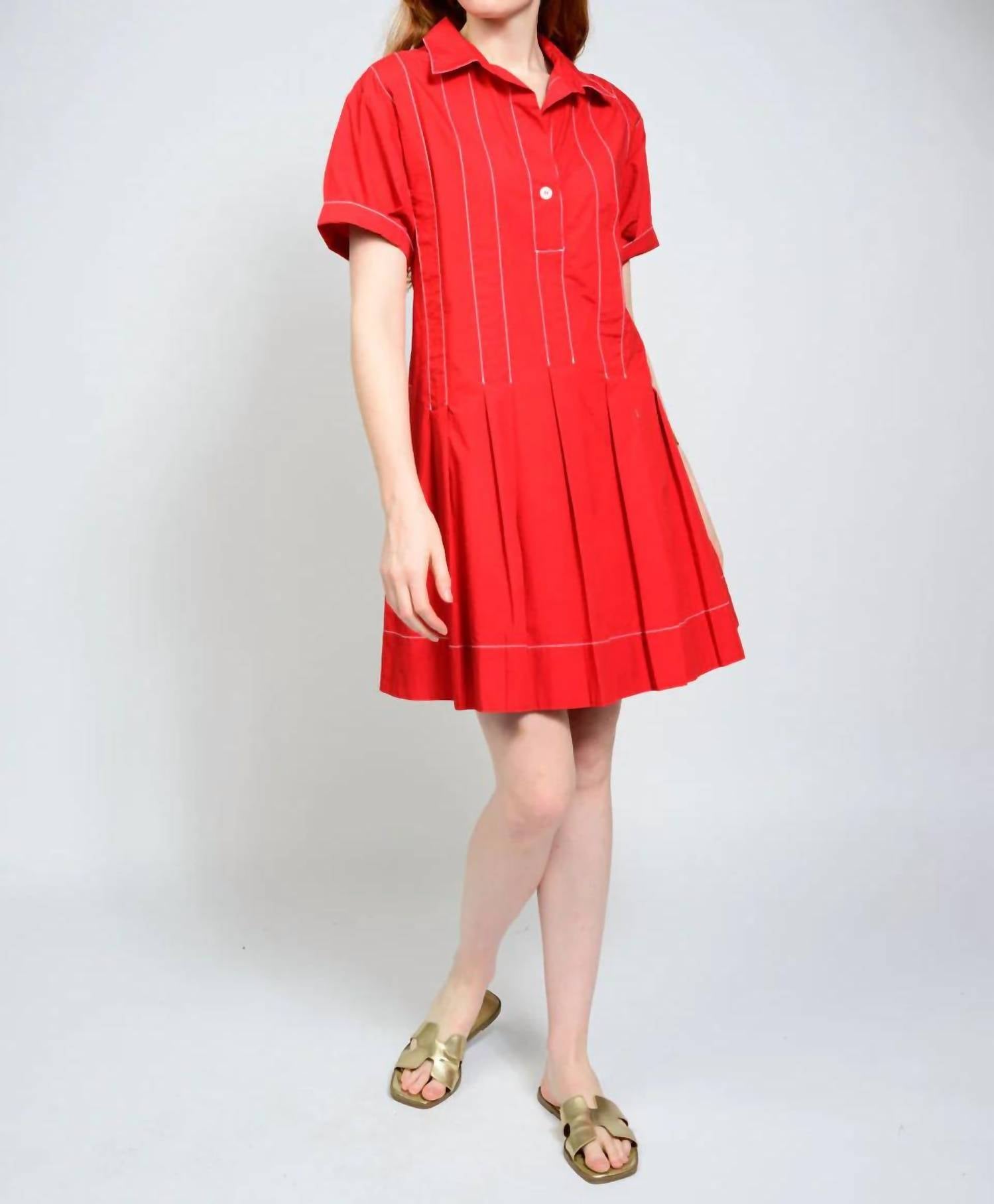 Ivy Jane - Pleated Shirt Dress