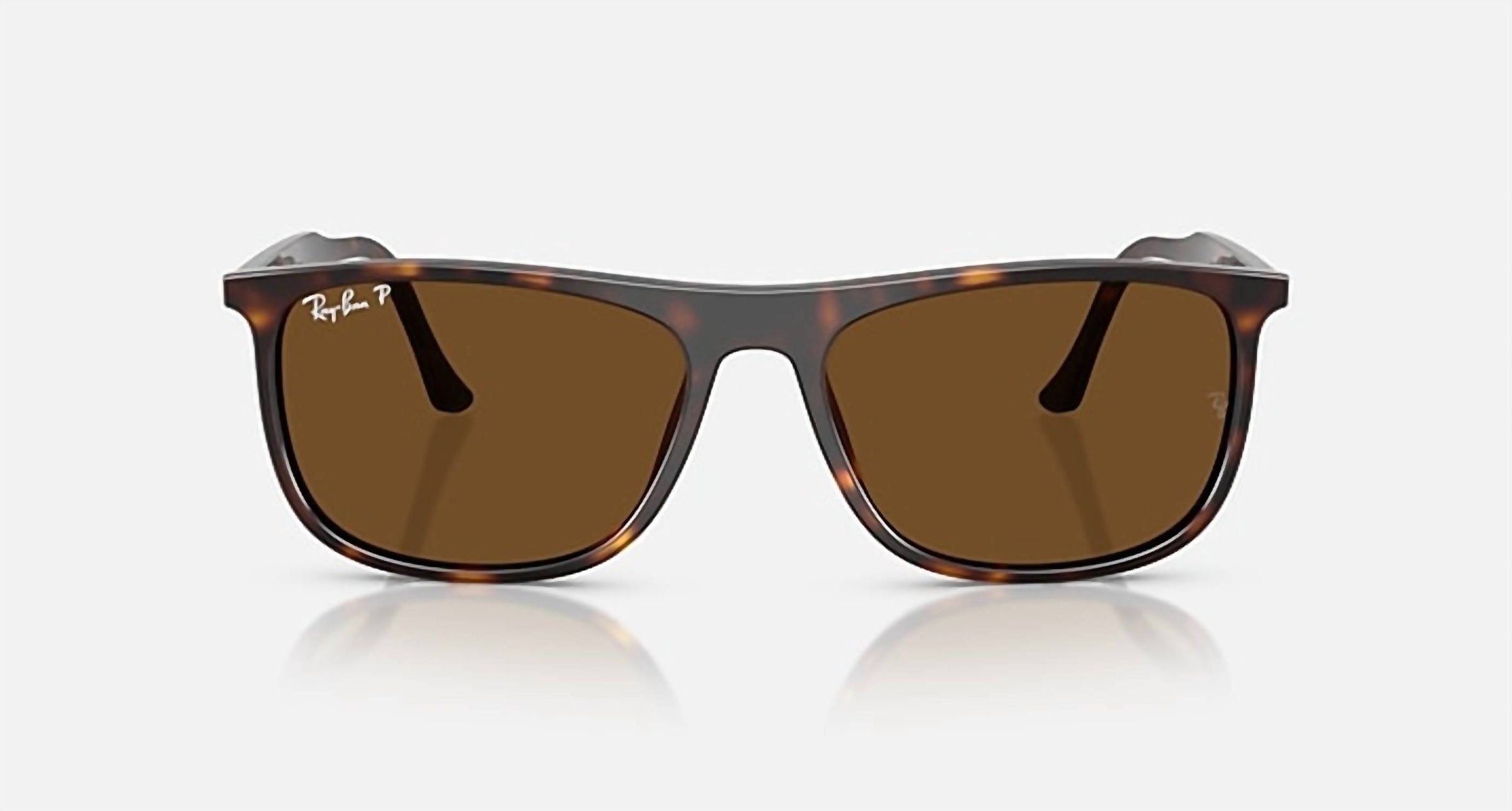 Ray Ban - Women's Rectangle Polished Havana Sunglasses