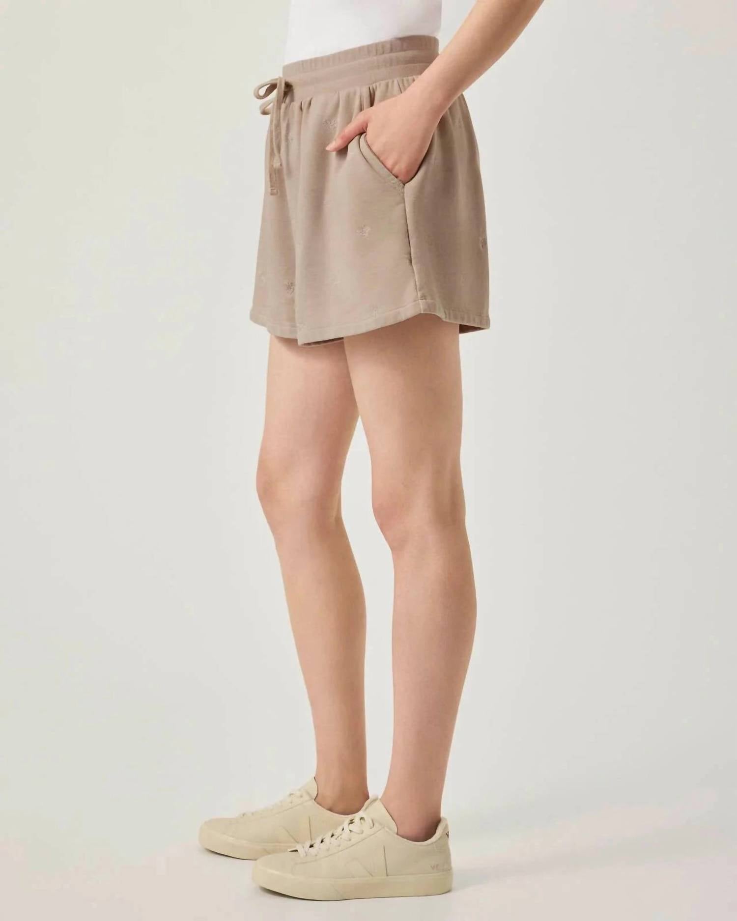 Splendid Elise Embroidered Shorts in fawn floral - women's shorts - view 5