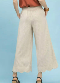 Umgee - Pinstripe Wide Leg Pants
