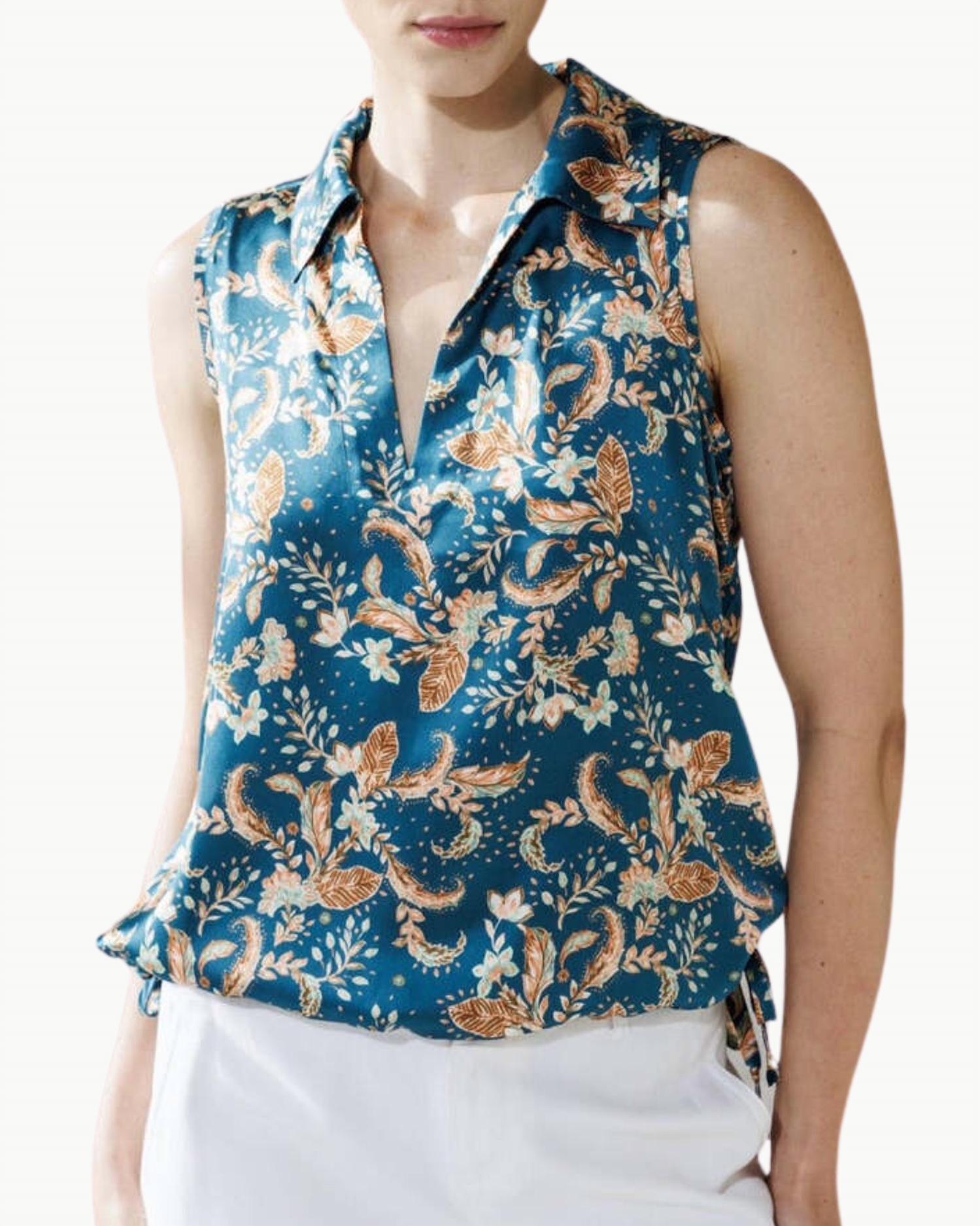 Go By Go Silk - Some Strings Sleeveless Top