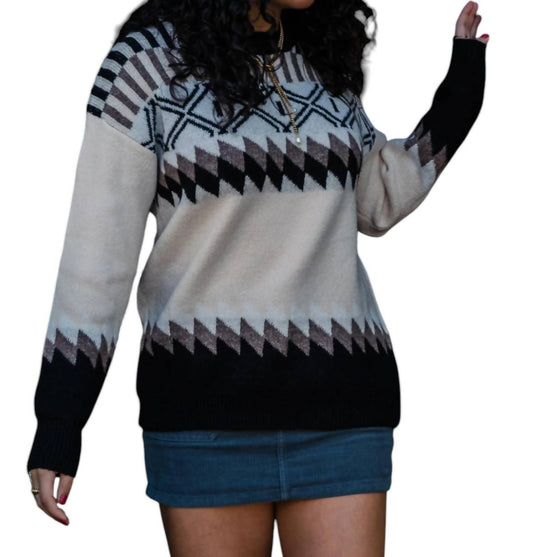 Papillon - Geo Print Sweater
